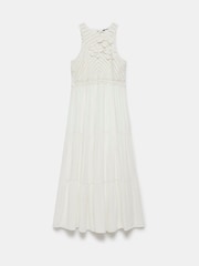Mint Velvet White Floral Crochet Maxi Dress - Image 3 of 4