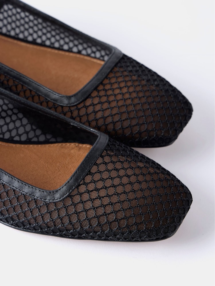 Mint Velvet Mesh Ballet Pumps - Изображение 5 из 5