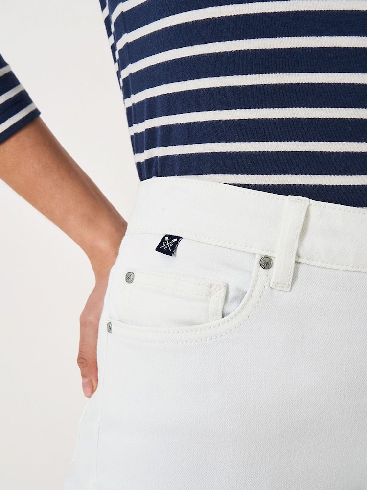 Weiß - Crew Clothing Company Mia Cropped Jeans - Bild 4 von 4 Weiß - Crew Clothing Company Mia Cropped Jeans - Bild 4 von 4