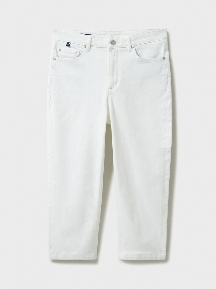 Crew Clothing Company White Mia Cropped Jeans - Image 5 of 5 Crew Clothing Company White Mia Cropped Jeans - Image 5 of 5
