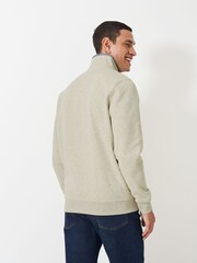 Crew Clothing Company Classic Half Zip 100% Cotton Sweatshirt - Image 2 of 5