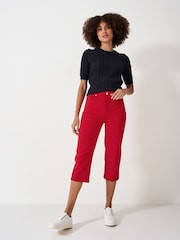 Красный - укороченные джинсы Crew Clothing Company Mia - Image 1 of 4