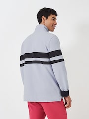 Crew Clothing – Cut and Sew – Gestreiftes Padstow-Piqué-Sweatshirt - Bild 2 von 4