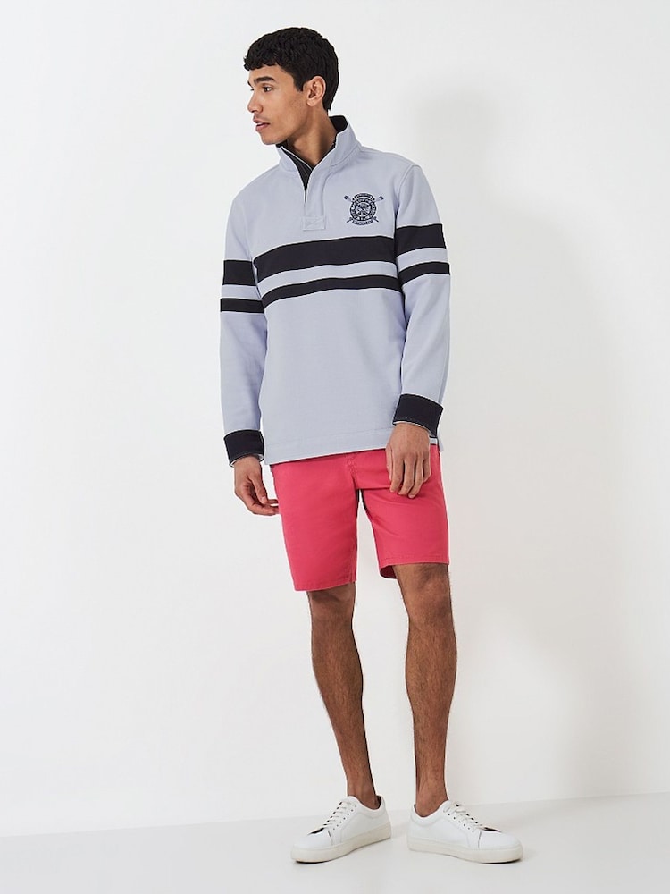 Crew Clothing – Cut and Sew – Gestreiftes Padstow-Piqué-Sweatshirt - Bild 4 von 4 Crew Clothing – Cut and Sew – Gestreiftes Padstow-Piqué-Sweatshirt - Bild 4 von 4