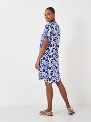 Crew Clothing Blue Lea 100% Linen Shift Dress - Image 2 of 5