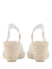 Jones Bootmaker Ladies Natural Rosanna Slingback Wedges - Image 3 of 6