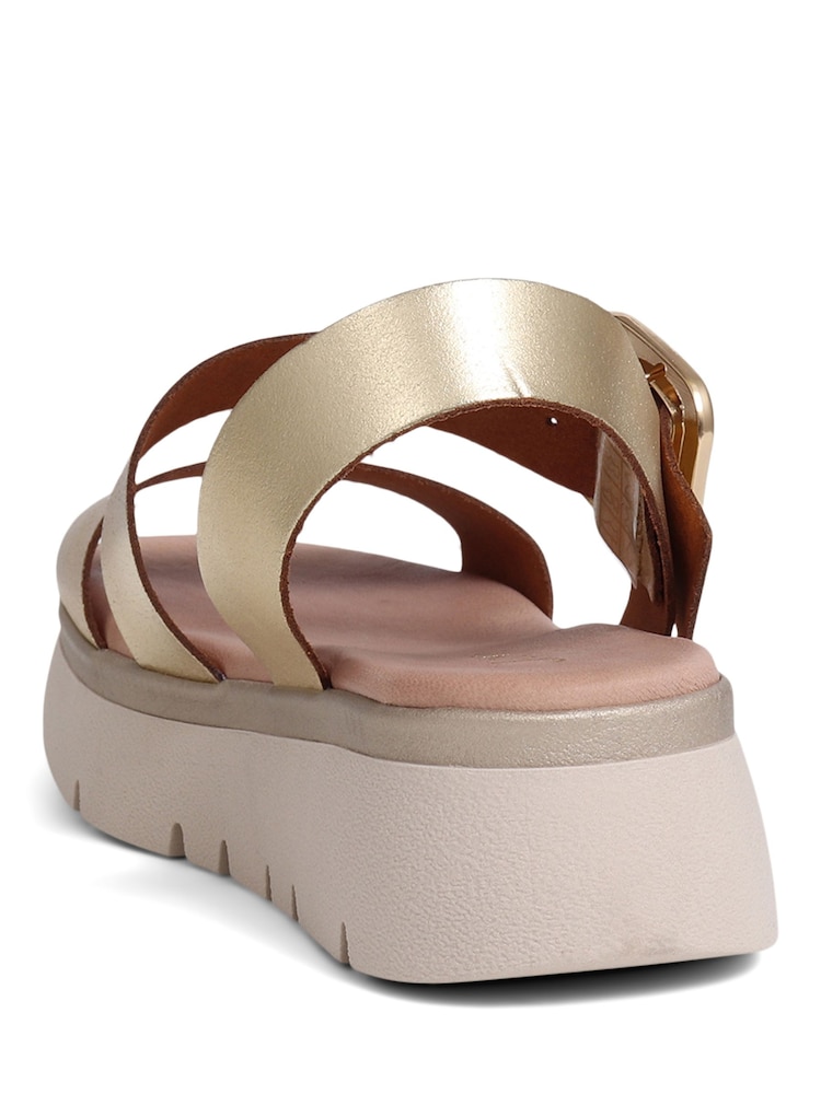 Jones Bootmaker Gold Veena Platform Sandals - Image 2 of 5