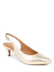 ذهبي - Jones Bootmaker Zaria Slingback Heels - صورة 6 من 8