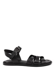 Jones Bootmaker Inez Flat Black Sandals - Image 2 of 5