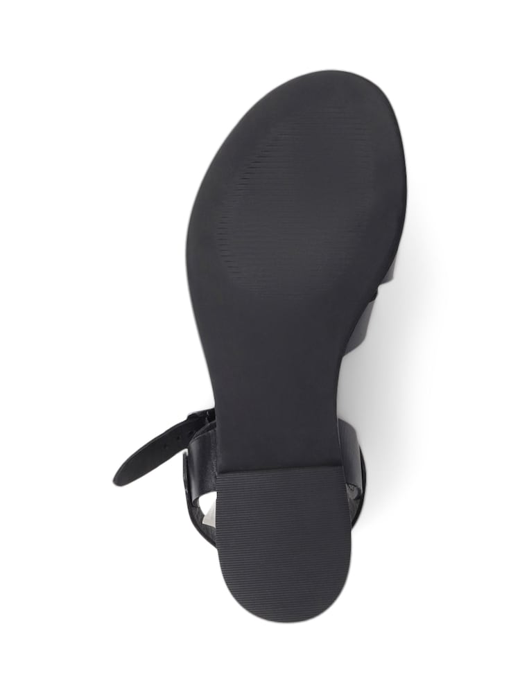 Jones Bootmaker Inez Flat Black Sandals - Image 5 of 5