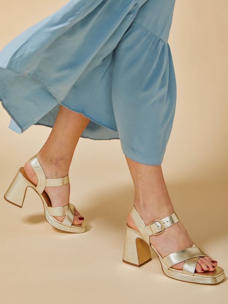 Jones Bootmaker Gladiola 2 Leather Platform Sandals - Image 1 of 6