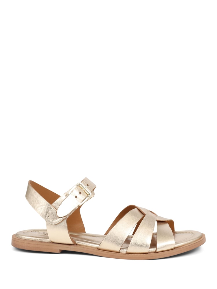 Jones Bootmaker Inez Flat Black Sandals - Image 2 of 5