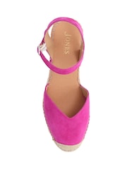 Jones Bootmaker Pink Ria Leather Espadrilles - Image 5 of 6