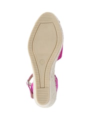 Jones Bootmaker Pink Ria Leather Espadrilles - Image 6 of 6