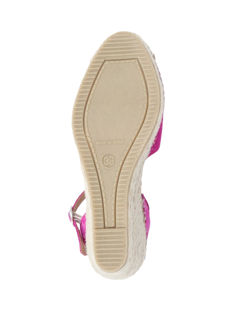 Jones Bootmaker Pink Ria Leather Espadrilles - Image 6 of 6