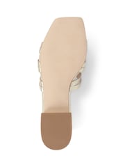 Jones Bootmaker Gold Izabella Mules Sandals - Image 3 of 5