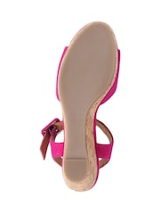 Jones Bootmaker Pink Grazina Leather Wedges - Image 6 of 6