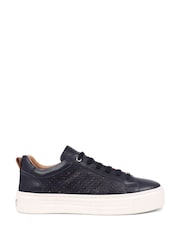 Jones Bootmaker Blue Ariella Cut Out Detailed Trainers - Image 1 of 5
