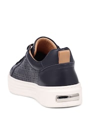 Jones Bootmaker Blue Ariella Cut Out Detailed Trainers - Image 2 of 5