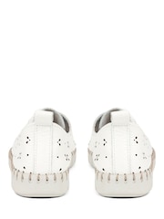 Jones Bootmaker Tallulah Leather Lace-Up White Shoes - Image 2 of 5