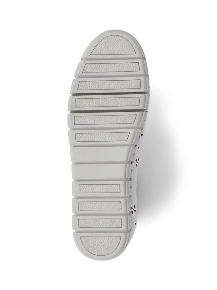 Jones Bootmaker Tallulah Leather Lace-Up White Shoes - Image 5 of 5