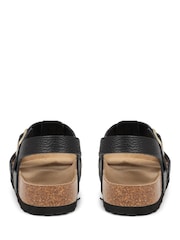 Jones Bootmaker Jean Leather Black Sandals - Image 2 of 5
