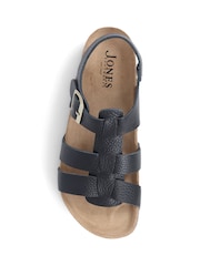 Jones Bootmaker Jean Leather Black Sandals - Image 4 of 5