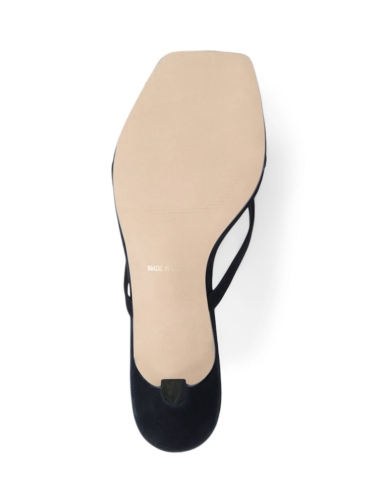 Jones Bootmaker Haze Leather Heeled Black Sandals - Image 5 of 5