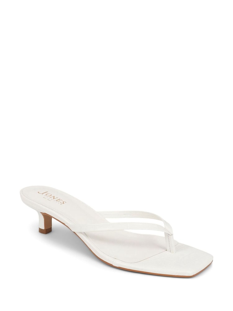 Jones Bootmaker Haze Leather Heeled Black Sandals - Image 2 of 5