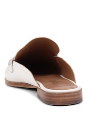 Jones Bootmaker Jola Leather White Mules - Image 2 of 5