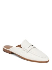 Jones Bootmaker Jola Leather White Mules - Image 3 of 5