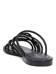 Jones Bootmaker Hira Jewelled Leather Black Sandals - Image 2 of 5