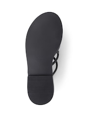 Jones Bootmaker Hira Jewelled Leather Black Sandals - Image 5 of 5
