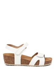 White - Jones Bootmaker Joanie Leather Sandals - Image 2 of 6