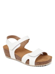 White - Jones Bootmaker Joanie Leather Sandals - Image 4 of 6