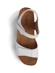 White - Jones Bootmaker Joanie Leather Sandals - Image 5 of 6