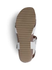 White - Jones Bootmaker Joanie Leather Sandals - Image 6 of 6