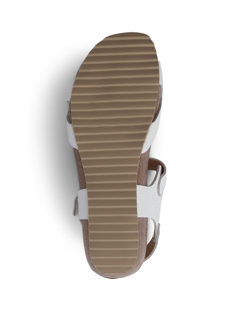 White - Jones Bootmaker Joanie Leather Sandals - Image 6 of 6