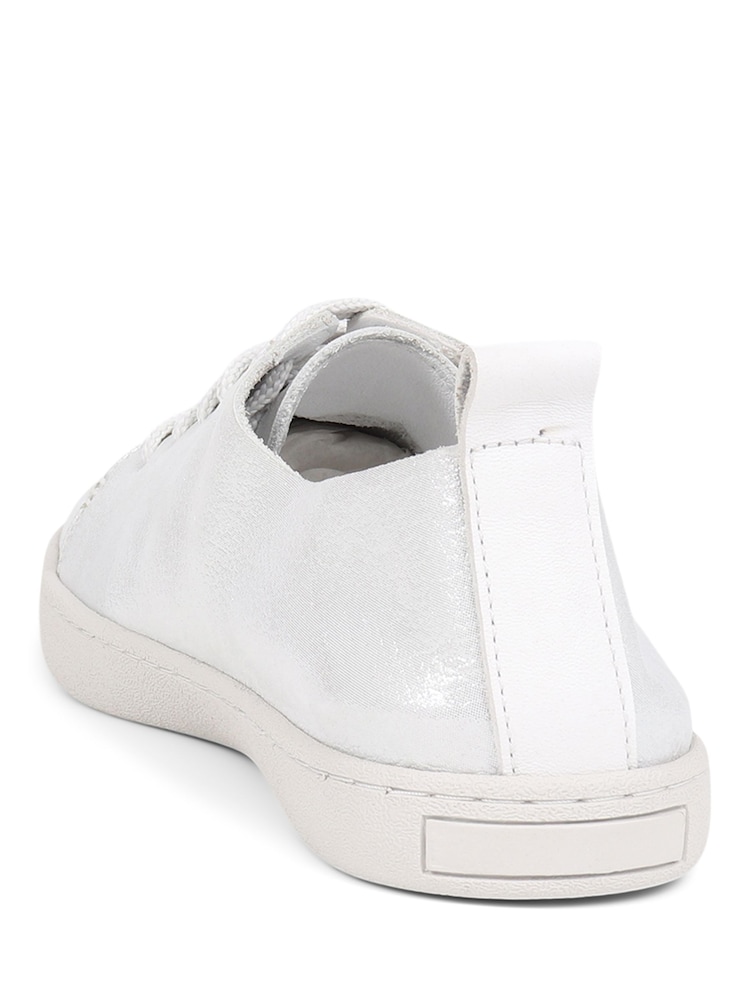 Argint/Argintiu - Pantofi de sport din piele Midwood Jones Bootmaker pentru femei - Image 2 of 5