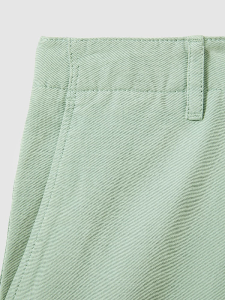 Reiss Mint Ezra Cotton Linen Blend Internal Drawstring Shorts - Image 6 of 6