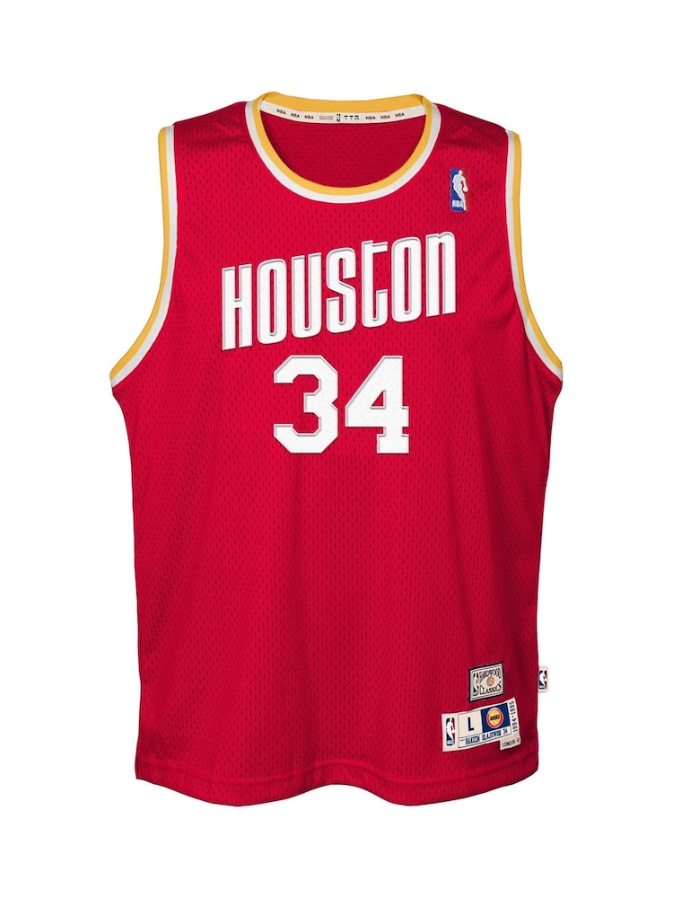 Fanatics Red Houston Rockets Hakeem Olajuwon 1993-94 Hardwood Classics Road Swingman Youth Jersey - Image 2 of 3