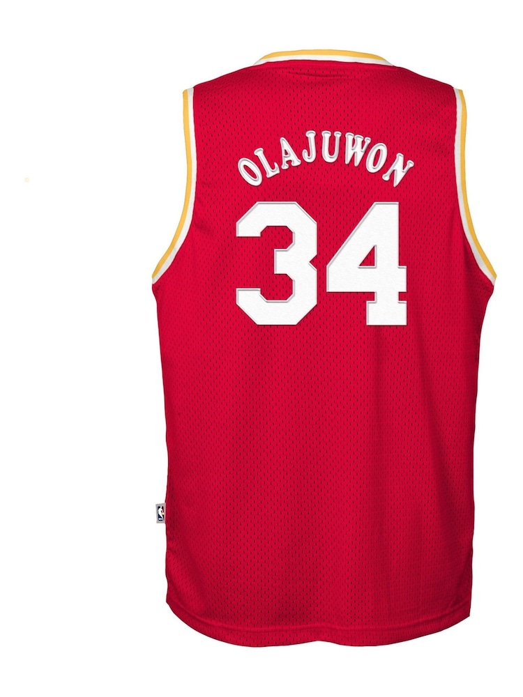 Fanatics Red Houston Rockets Hakeem Olajuwon 1993-94 Hardwood Classics Road Swingman Youth Jersey - Image 3 of 3