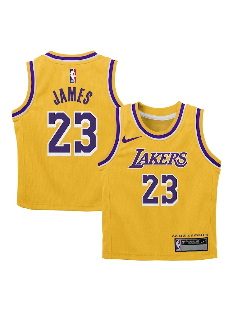 Fanatics Yellow Los Angeles Lakers Replica Icon Box Set Lebron James Infant Jersey - Image 3 of 3