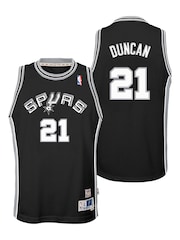 Fanatics San Antonio Spurs Tim Duncan 1998-99 Hardwood Classics Road Swingman Youth Black Jersey - Image 1 of 3