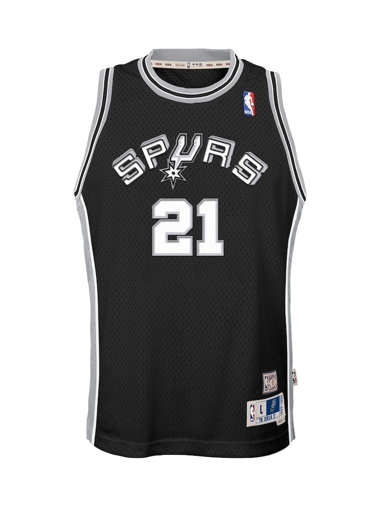 Fanatics San Antonio Spurs Tim Duncan 1998-99 Hardwood Classics Road Swingman Youth Black Jersey - Image 2 of 3