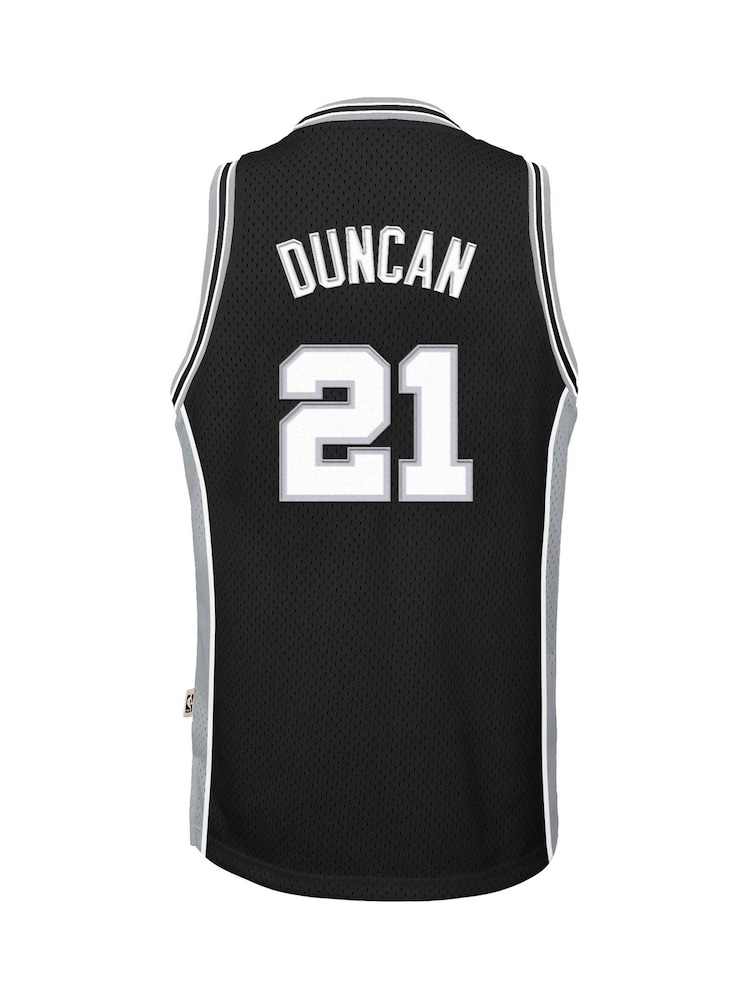 Fanatics San Antonio Spurs Tim Duncan 1998-99 Hardwood Classics Road Swingman Youth Black Jersey - Image 3 of 3