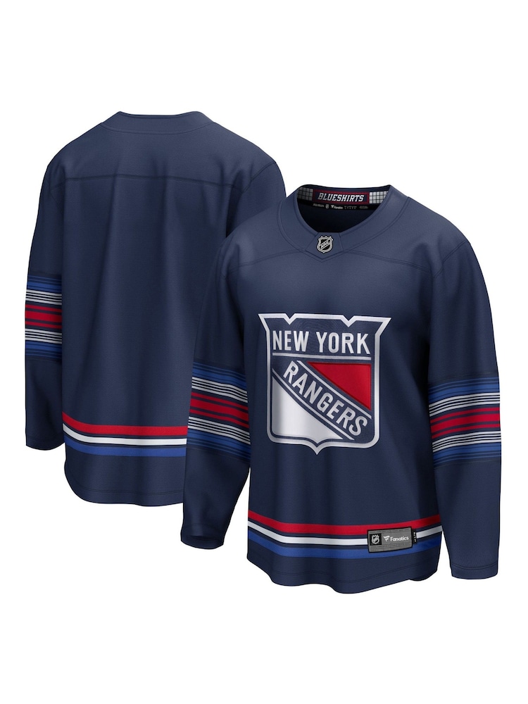 Fanatics Blue New York Rangers Replica Alternate Breakaway Jersey - Image 1 of 3