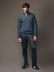 Gris d'ardoise - Quarter Zip Textured Funnel Sweatshirt - Image 4 de 7