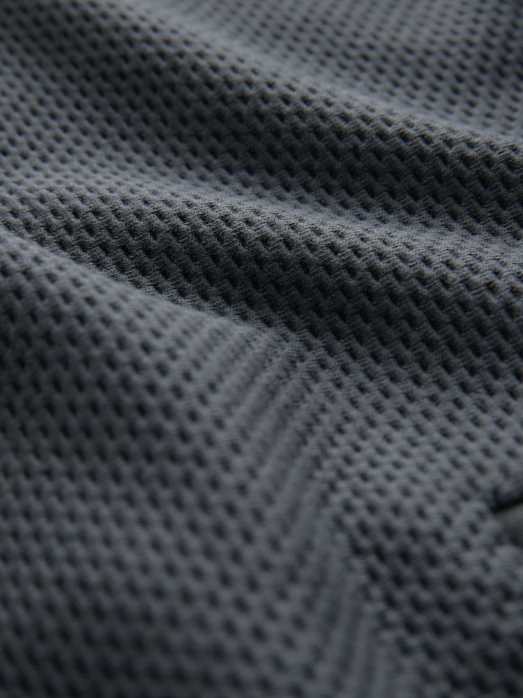 Gris d'ardoise - Quarter Zip Textured Funnel Sweatshirt - Image 7 of 7