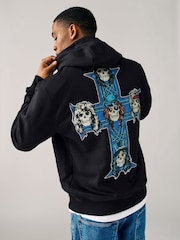 Black Guns N Roses License Graphic Hoodie - Image 1 of 9